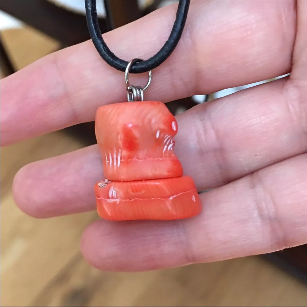 Genuine Coral Pendant - Picture 1 of 4