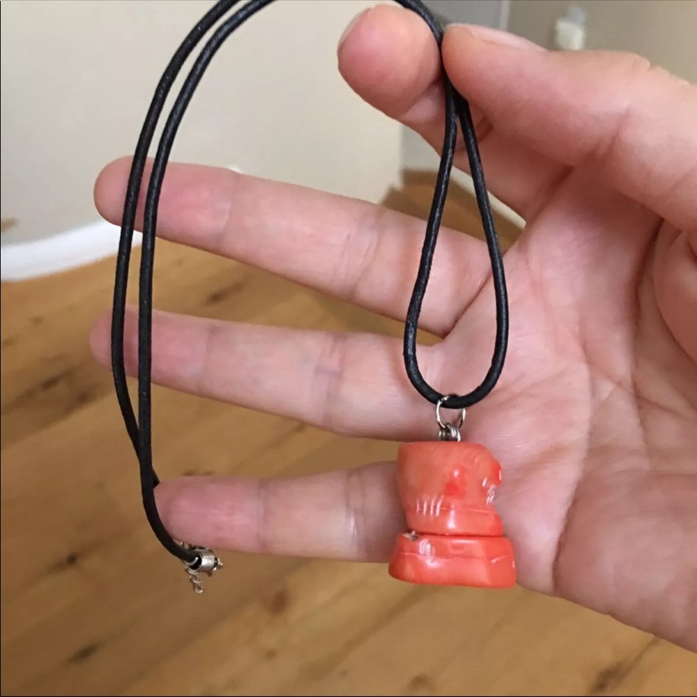 Genuine Coral Pendant - Picture 2 of 4