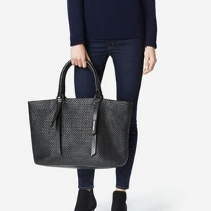 Cole Haan Leather Bethany Weave Tote Bag