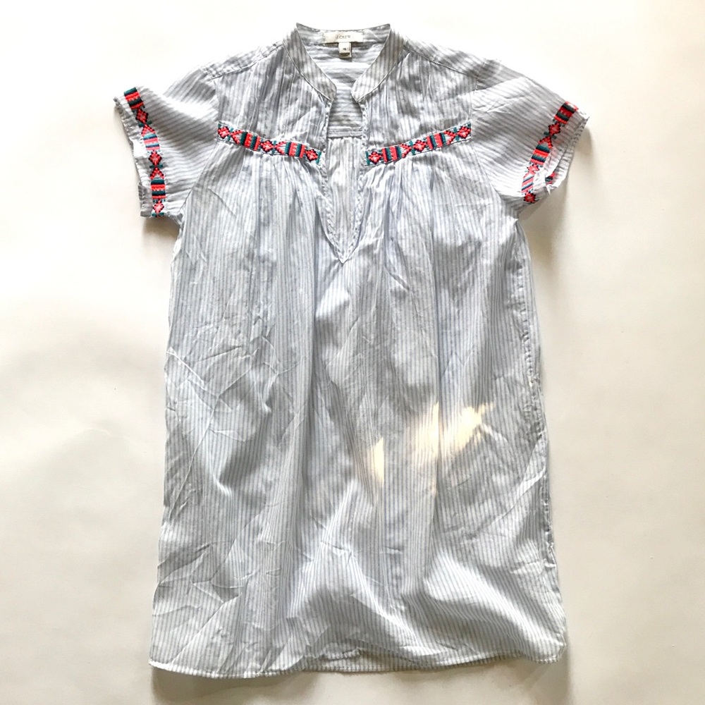 J.crew Stripe Tunic Shirts