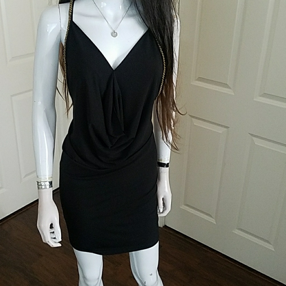 Black cocktail dress