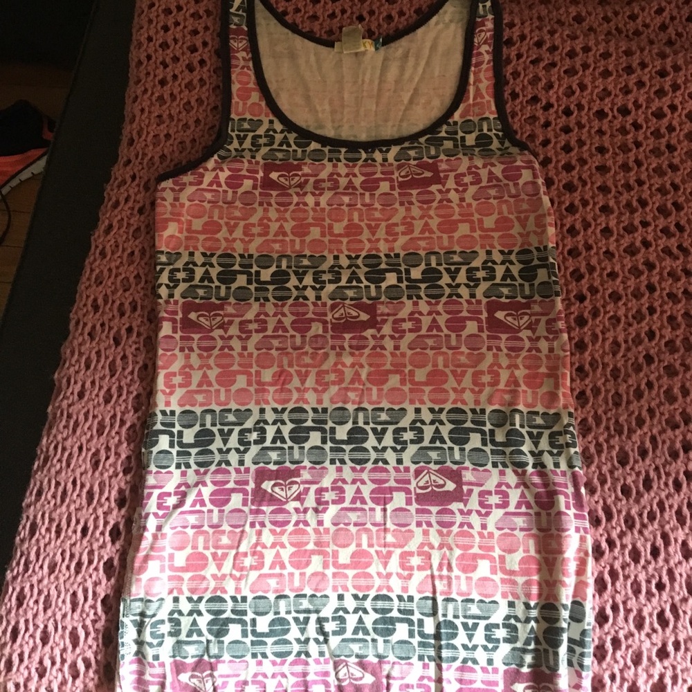 {Roxy} Screen Printed Tank Top
