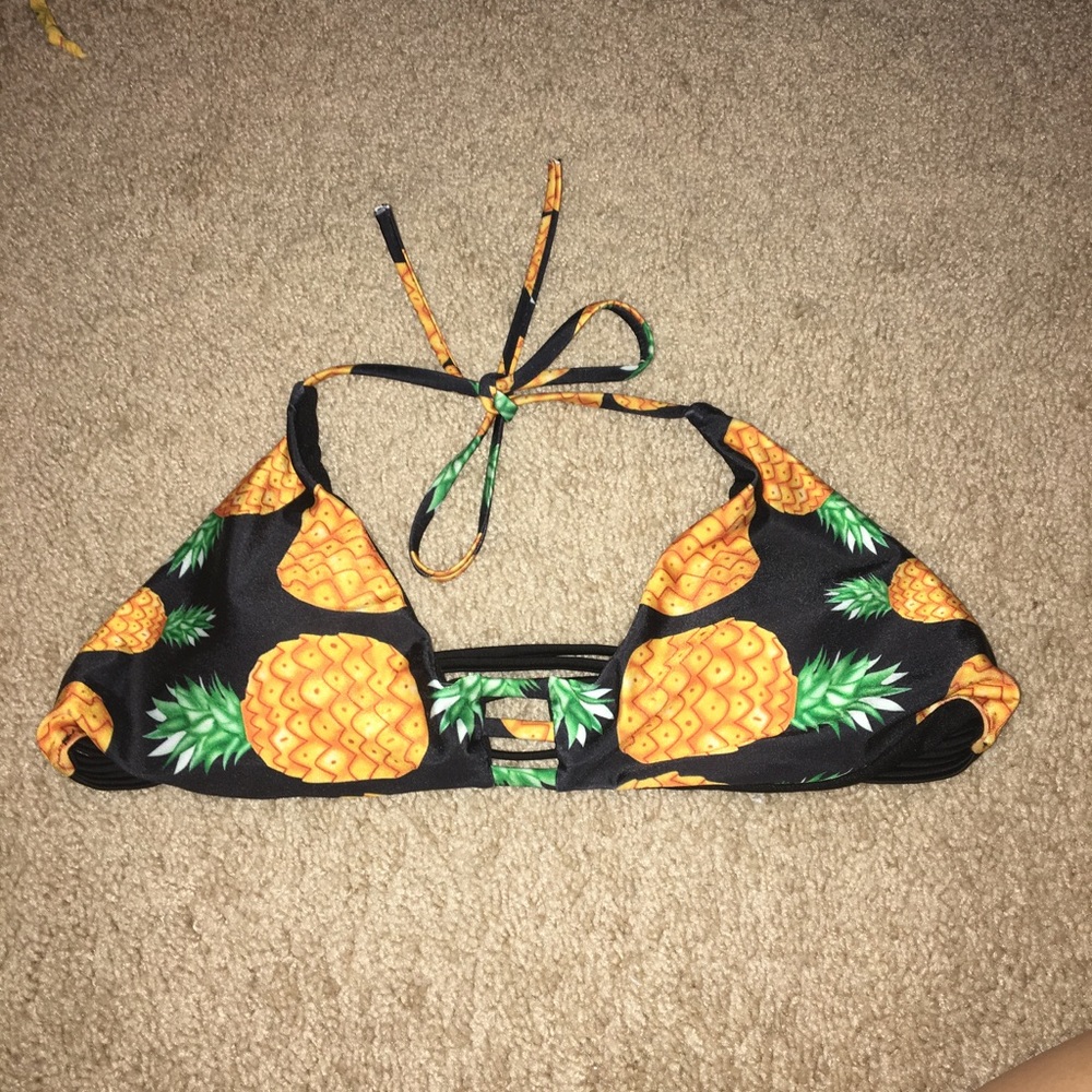 Pineapple bathing suit top