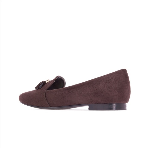 NIB Beige Tassel Fringe Boyfriend Loafer Flats - Picture 5 of 5