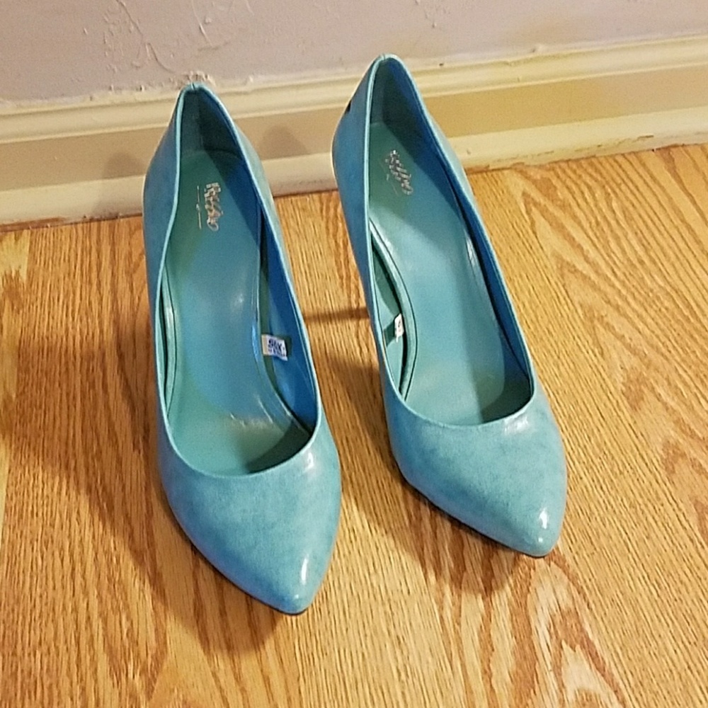 Blue stilettos