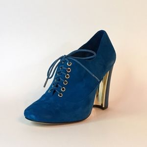 Pour La Victoire Electric Blue Kid Suede Size 8