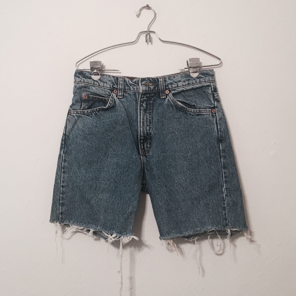 LEVIS Blue Denim Long Shorts
