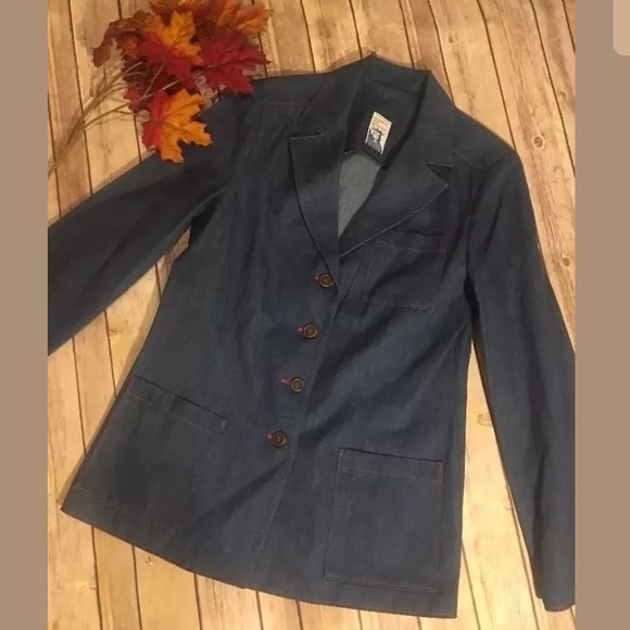 Vintage America the beautiful denim blazer 12 - Picture 1 of 4