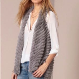 RABBIT FUR VEST