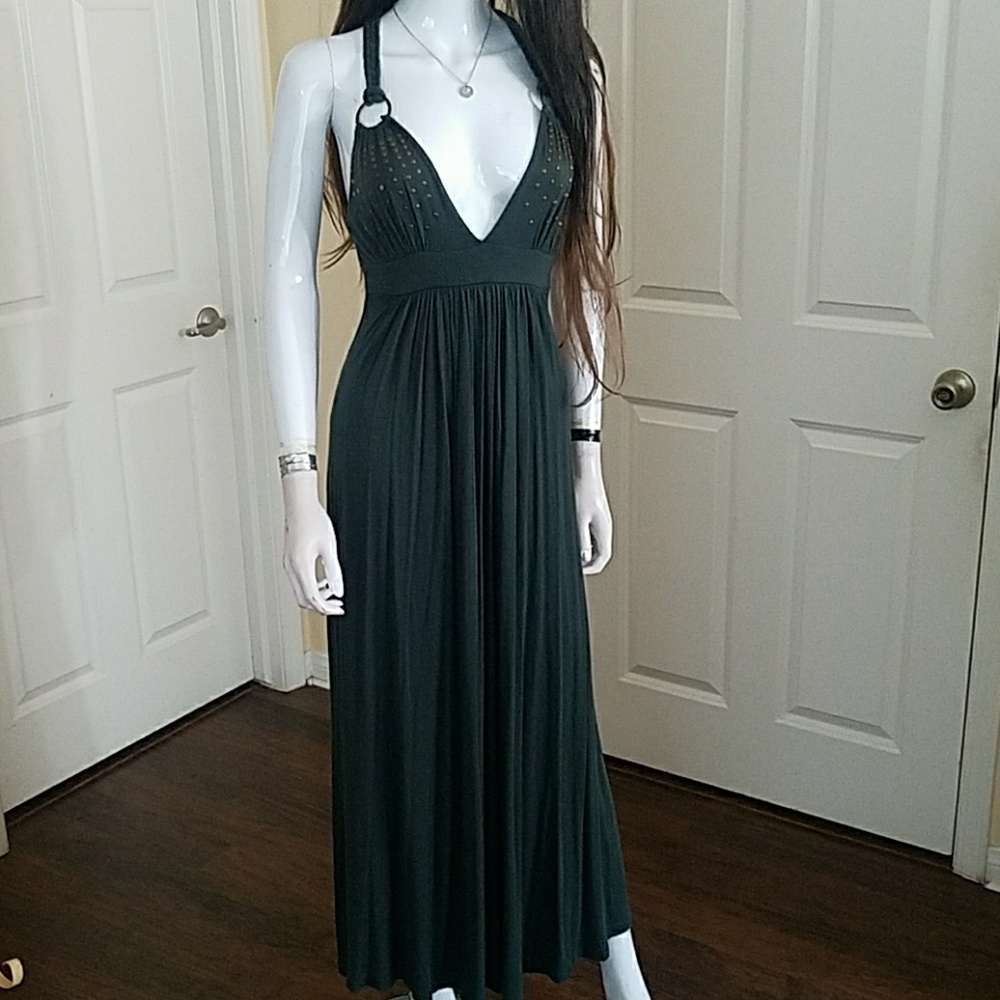 Dark green dress