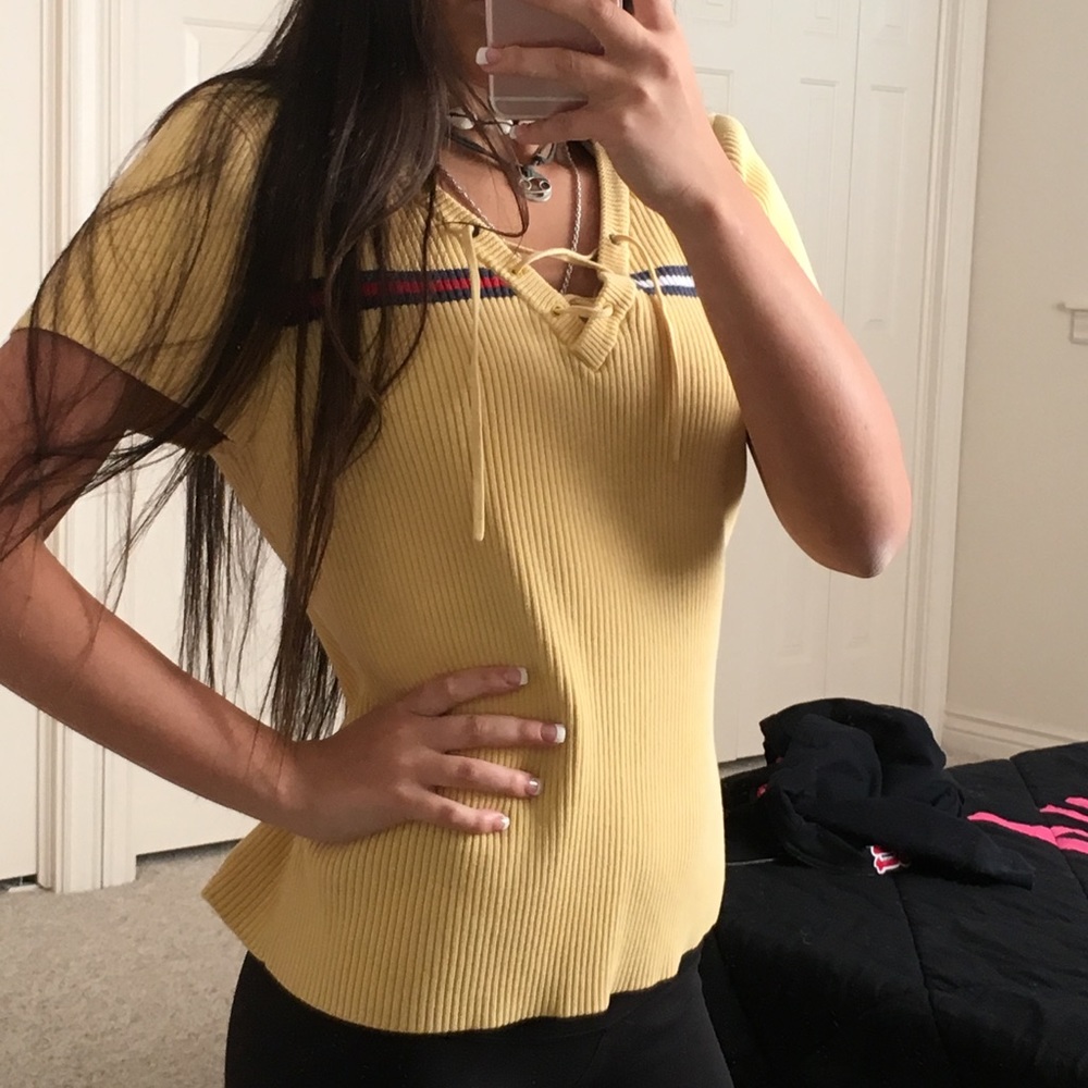 Vintage Tommy Hilfiger Lace up Shirt