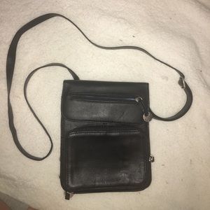 Travelon crossbody black and blue