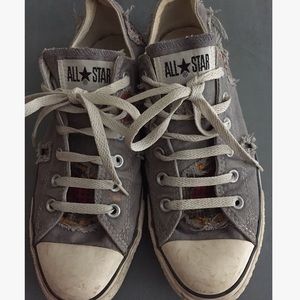 Ripped grey converse