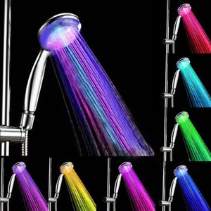 LED multi color changing shower head.