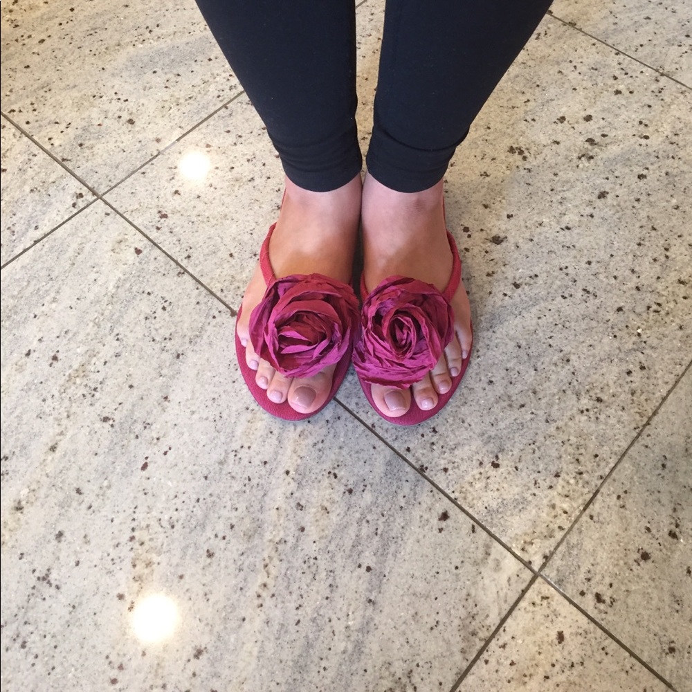 Fabric Badgley Mischka Sandals with Leather Soles