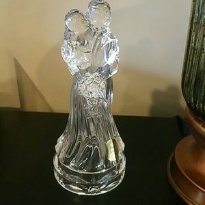 Princess House Lead Crystal Bride & Groom Figurine