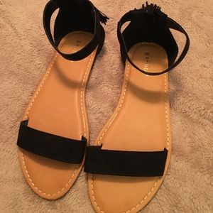 Bamboo black sandals