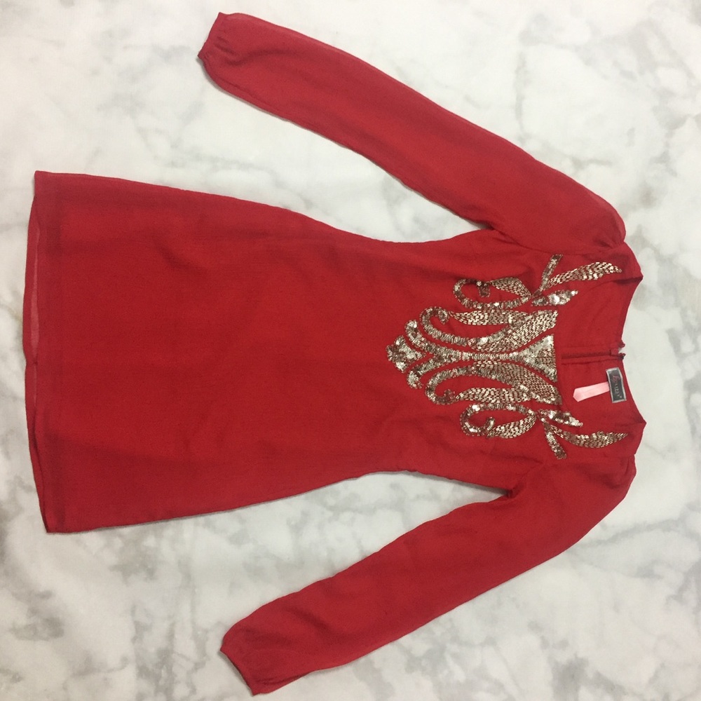 Red Sequined Mini
