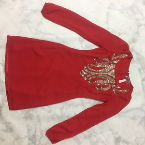 Red Sequined Mini