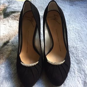 Giuseppe Zanotti platform suede pumps 36