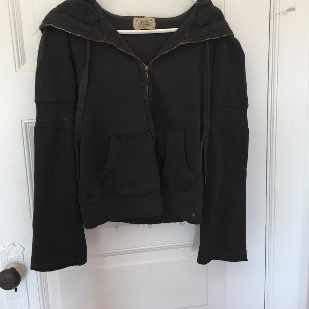 Juicy couture black zip up hoodie