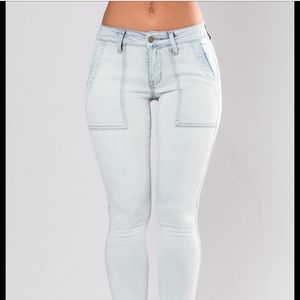 Plus size Fashion Nova Jeans- Light