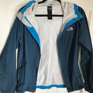North face Navy + Blue Rain Jacket