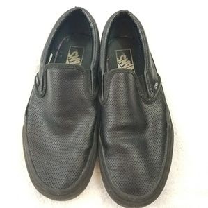 Used Black Pinholes Vans