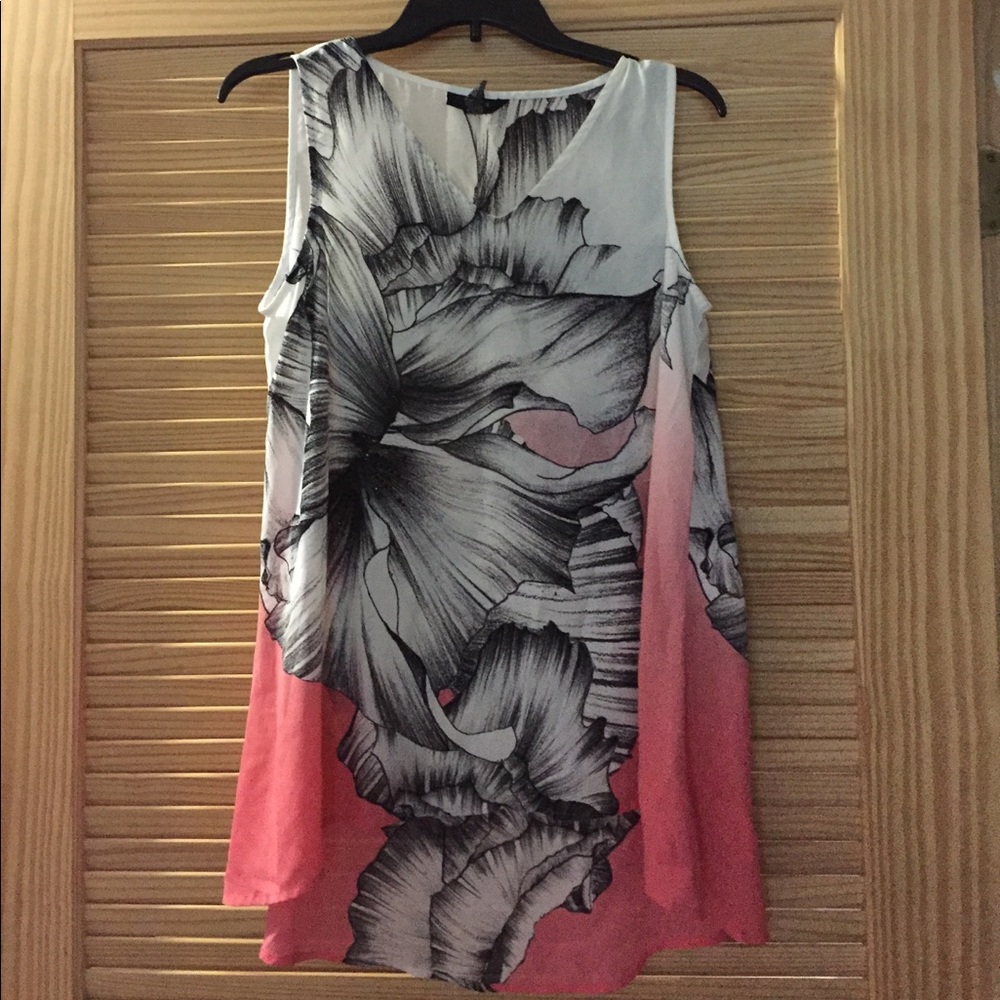 ALFANI FLORAL BLOUSE SZ 4 - Picture 3 of 7
