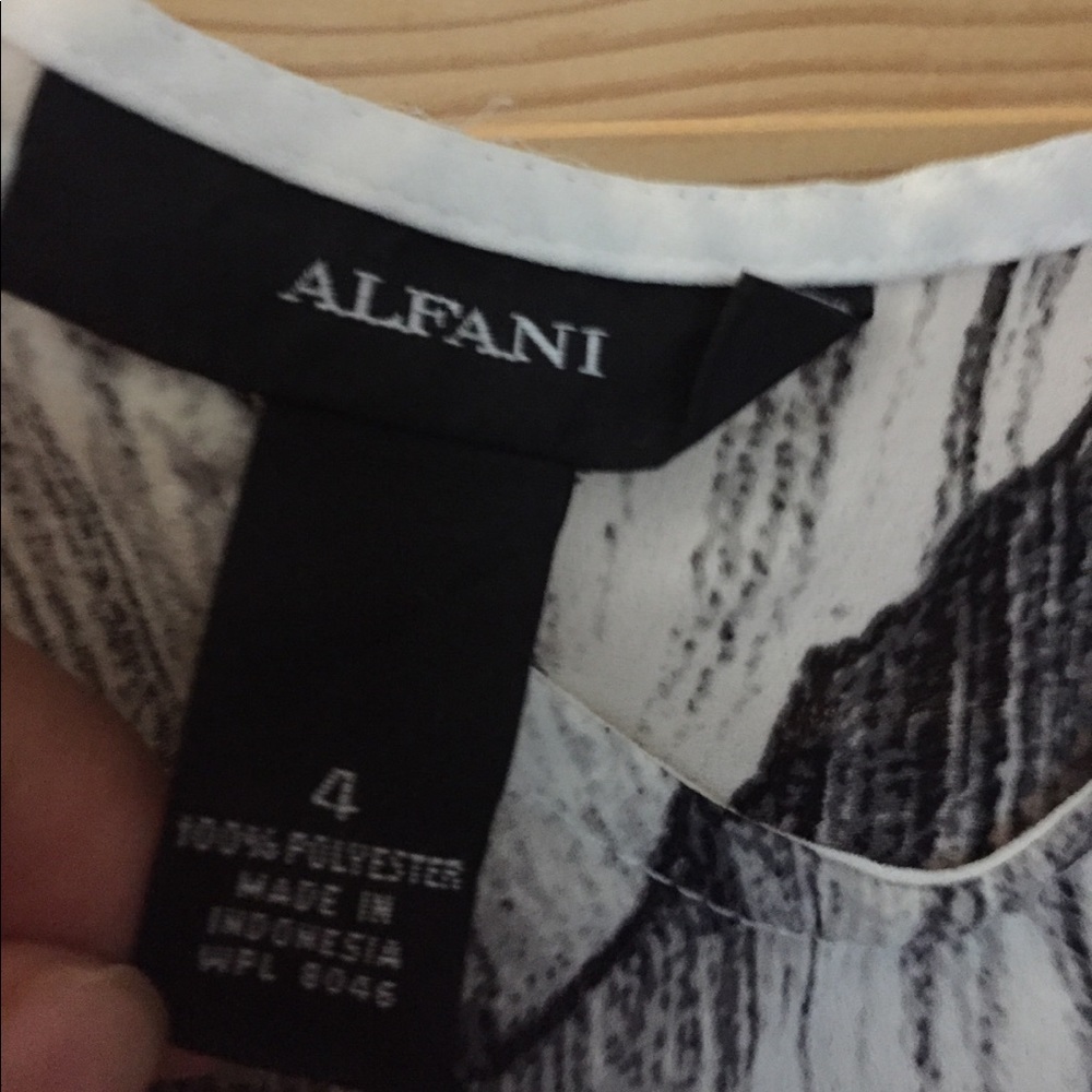 ALFANI FLORAL BLOUSE SZ 4 - Picture 5 of 7