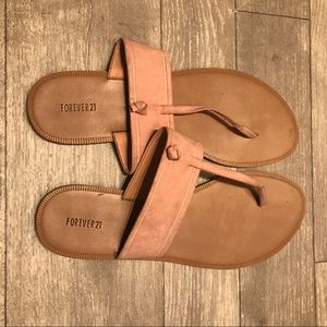 Forever 21 Blush Pink Sandals - worn once size 10