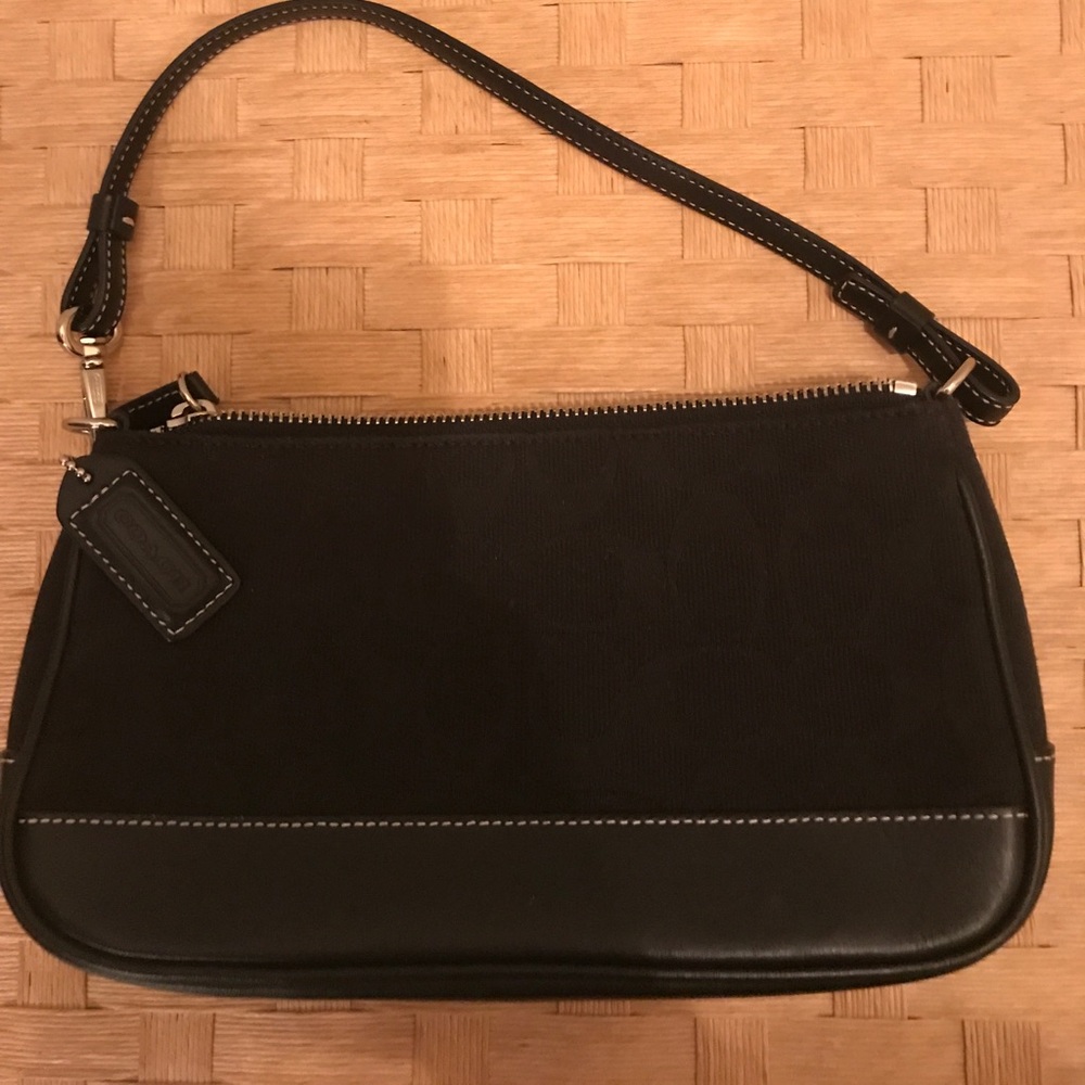 Mini black coach purse