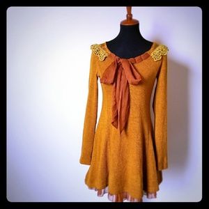 🍁Anthropologie A'reve🍁 Lace&Bow Sweater Dress