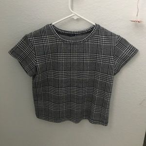 Black and white thick tshirt