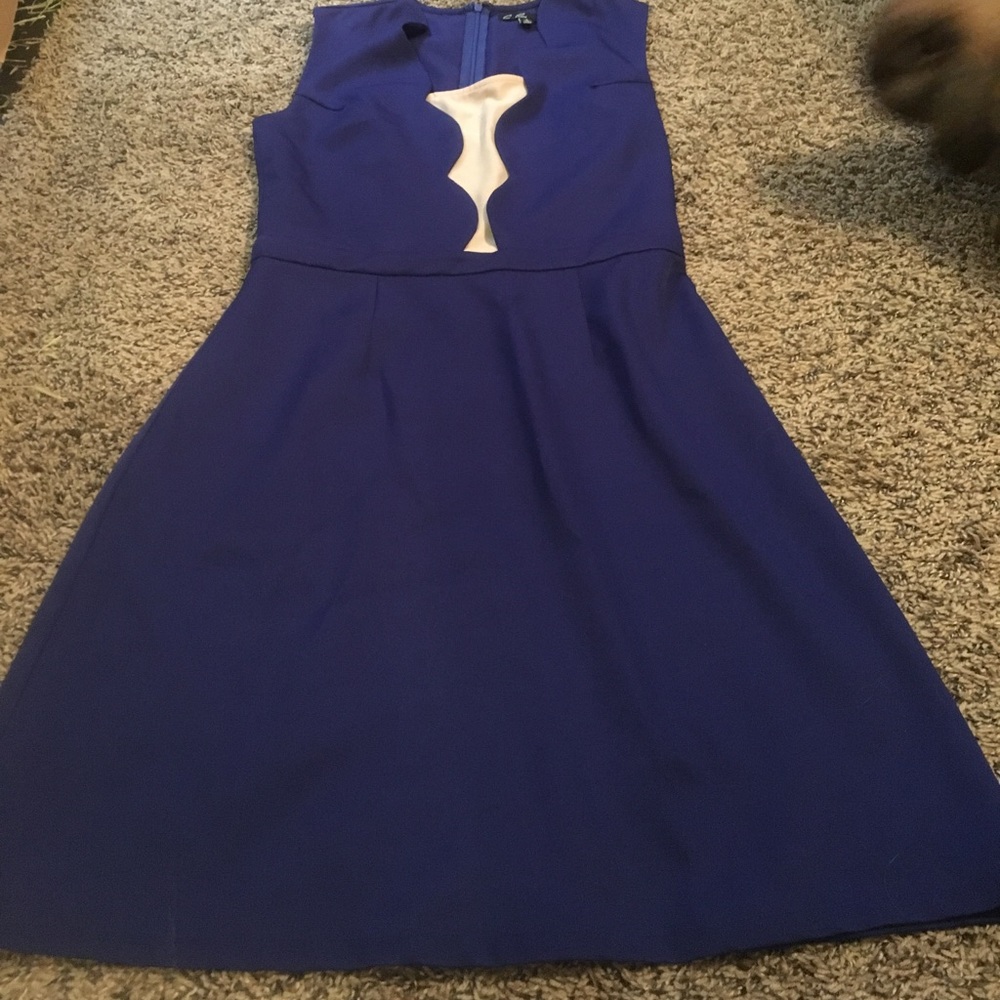 Blue dress, sneaky rabbit not included