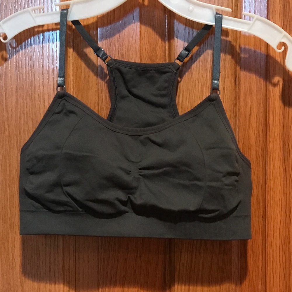 Grey sports bra size small American eagle