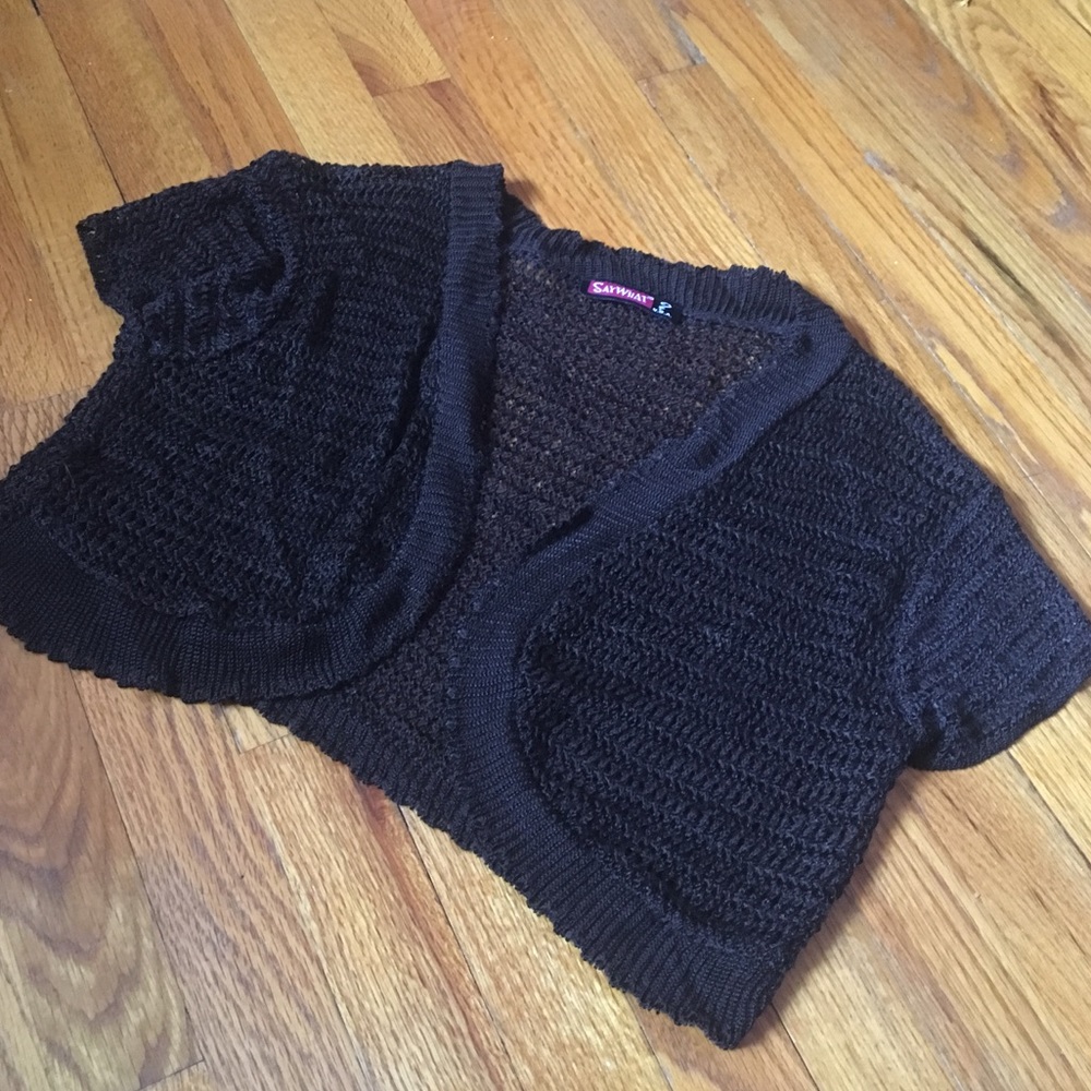 BRAND NEW 🖤 Chocolate Brown Knit Shrug Sweater
