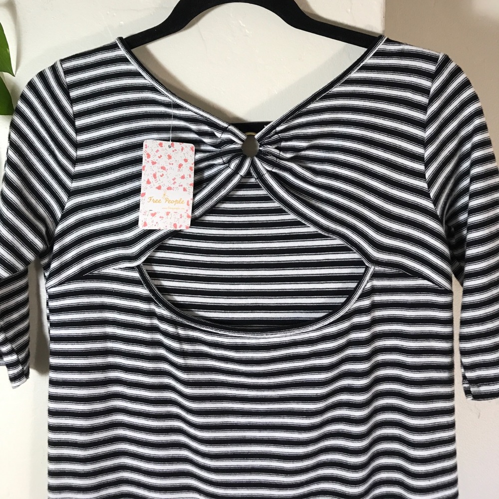 Free People Women's Black And white Dress. B100 - Picture 7 of 8