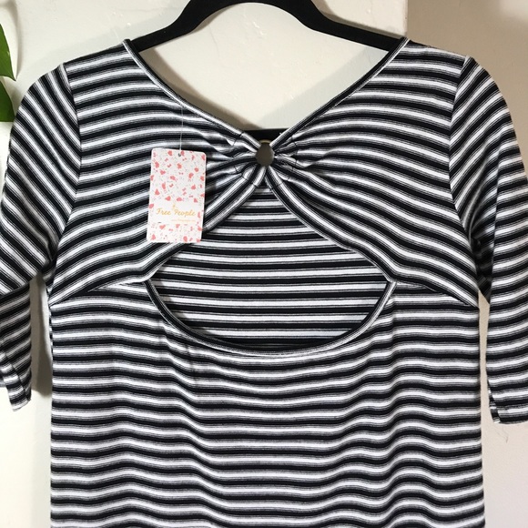 Free People Women's Black And white Dress. B100 - Picture 7 of 8