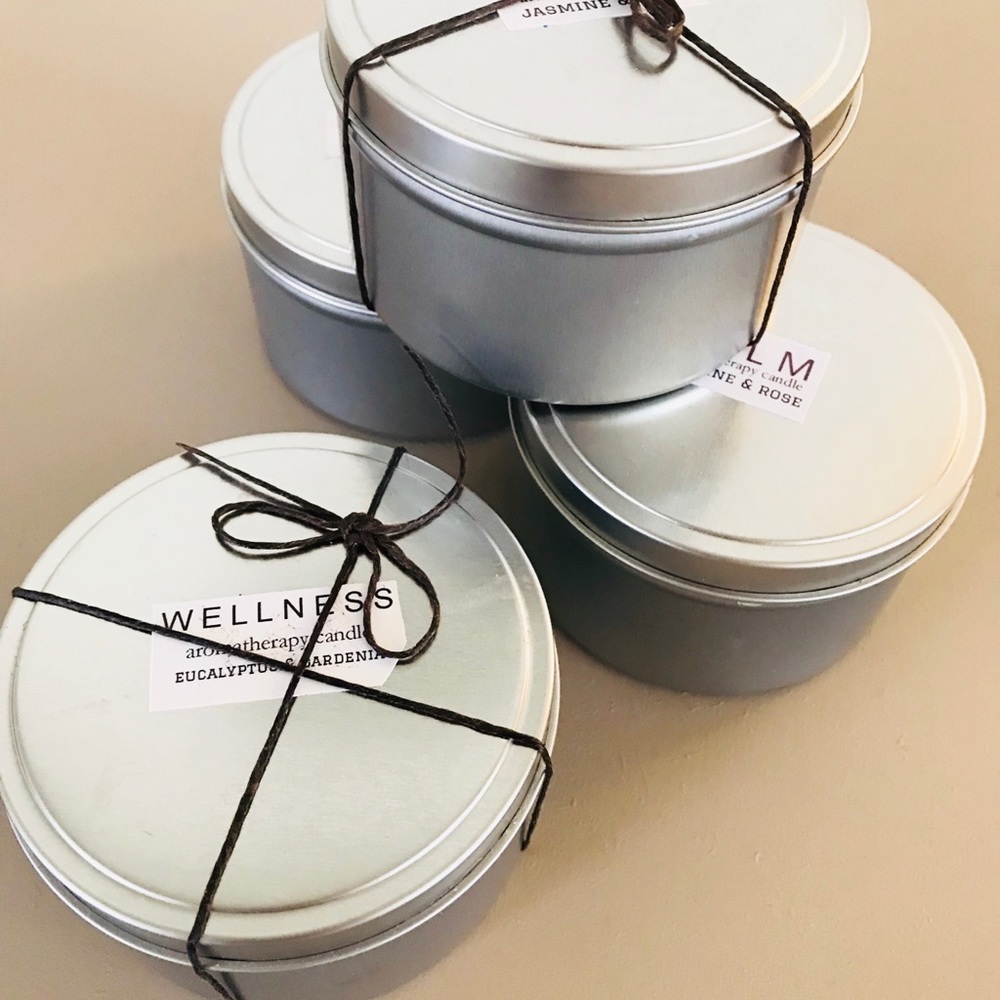 Pure beeswax candle, Wellness Eucalyptus Gardenia