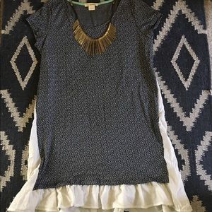 Anthropologie Clu & Willoughby Fluttered Tunic