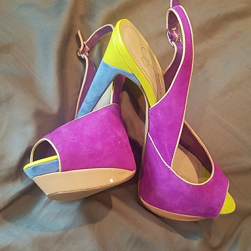 🆕Jessica Simpson color block slingback