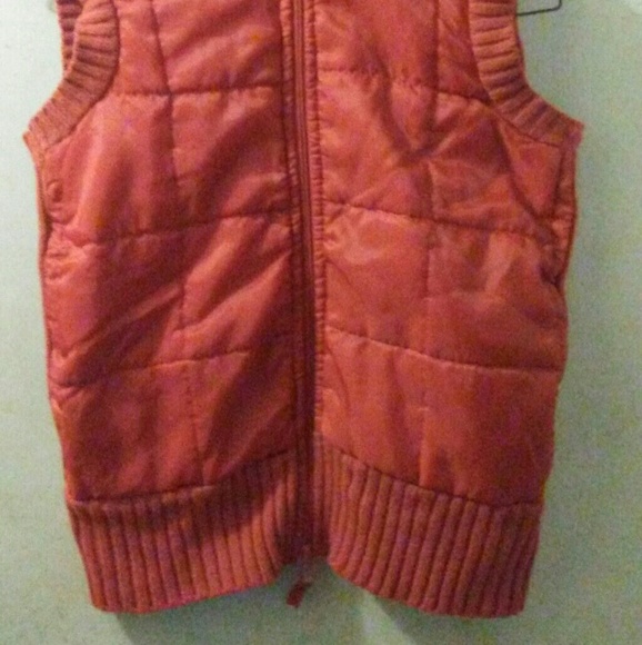VINTAGE Orange Sweater Vest - Picture 2 of 4