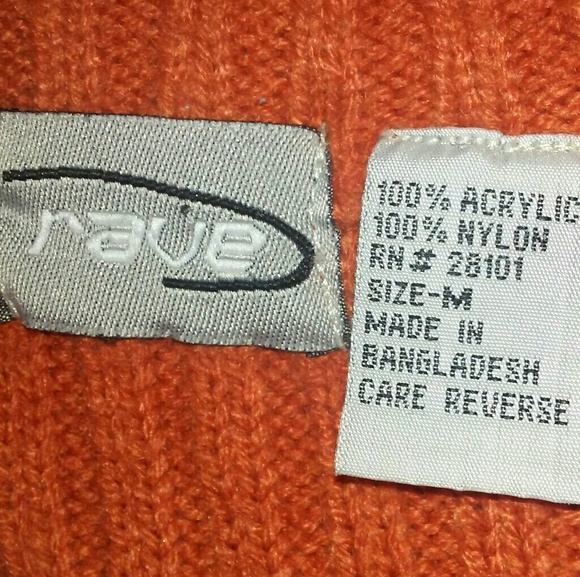 VINTAGE Orange Sweater Vest - Picture 4 of 4