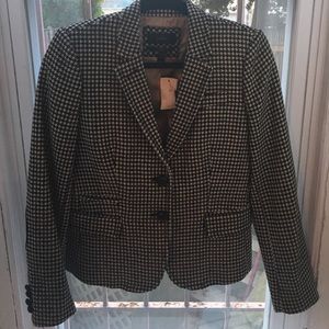 J.Crew Houndstooth Schoolboy Blazer