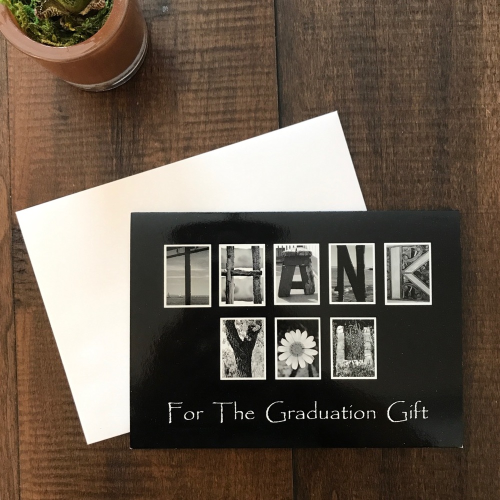 Grad Gift Thank You paper greeting cards (10)