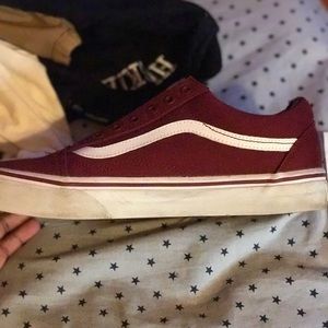 Maroon vans size 10.5