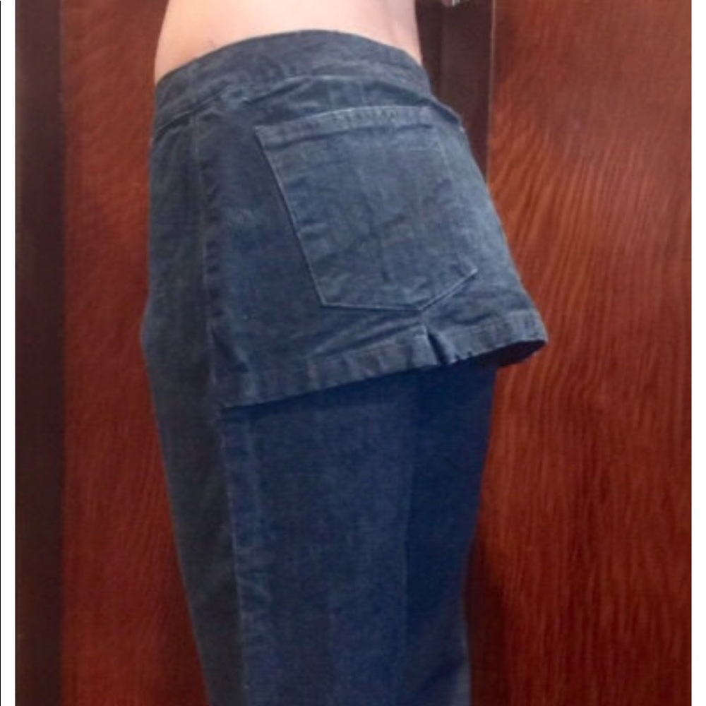 RARE ROSA CHA Skirted Peplum Denim Jeans OOAK