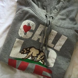 grey california hoodie
