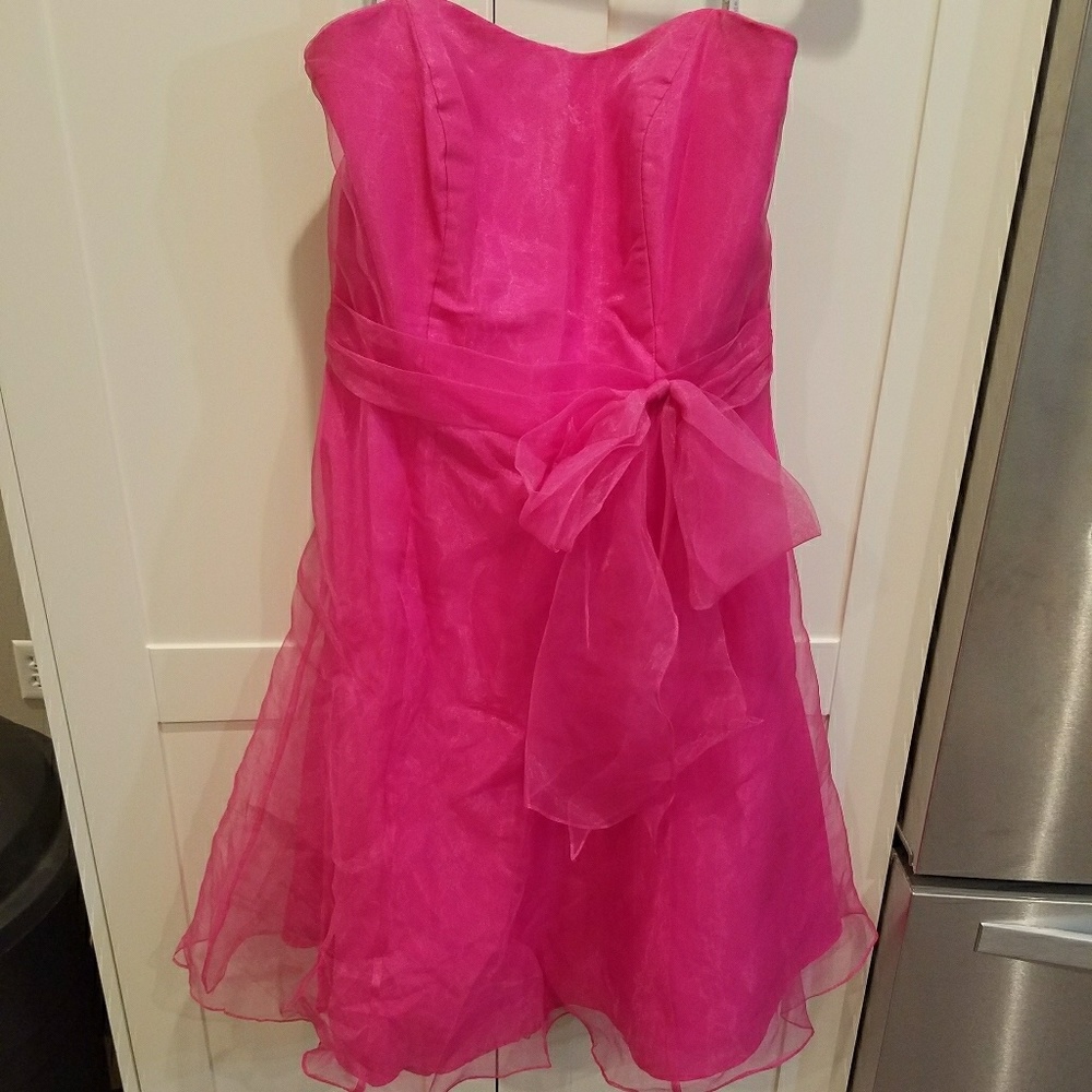 Hot Pink Bridesmaid/cocktail dress